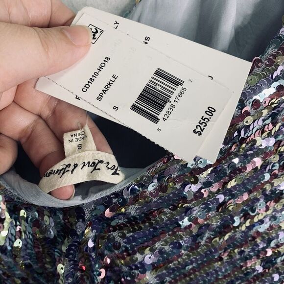 For Love and Lemons Showtime Sequin Mini Dress Womens Small Multicolor NWT $255 - Picture 13 of 13